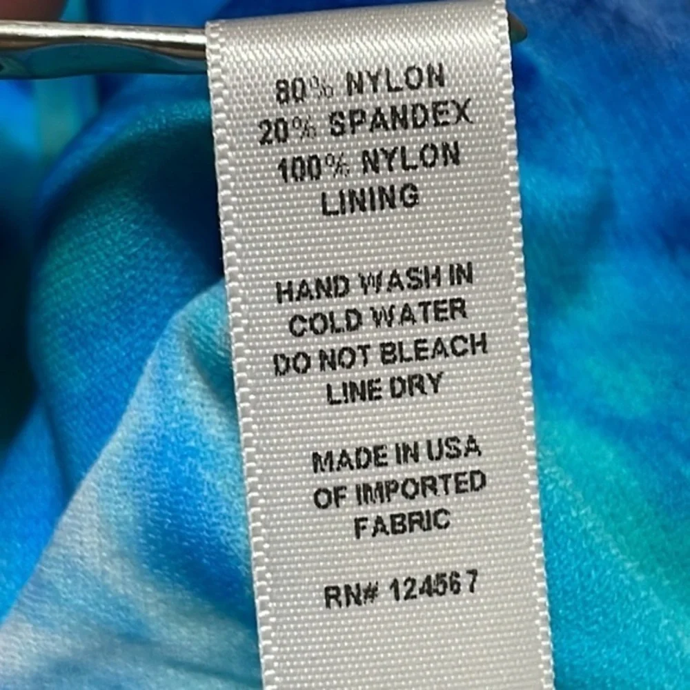 FrostCool Swim by Angela Frost asymmetrical one piece bathing suit. Girls 14.EUC